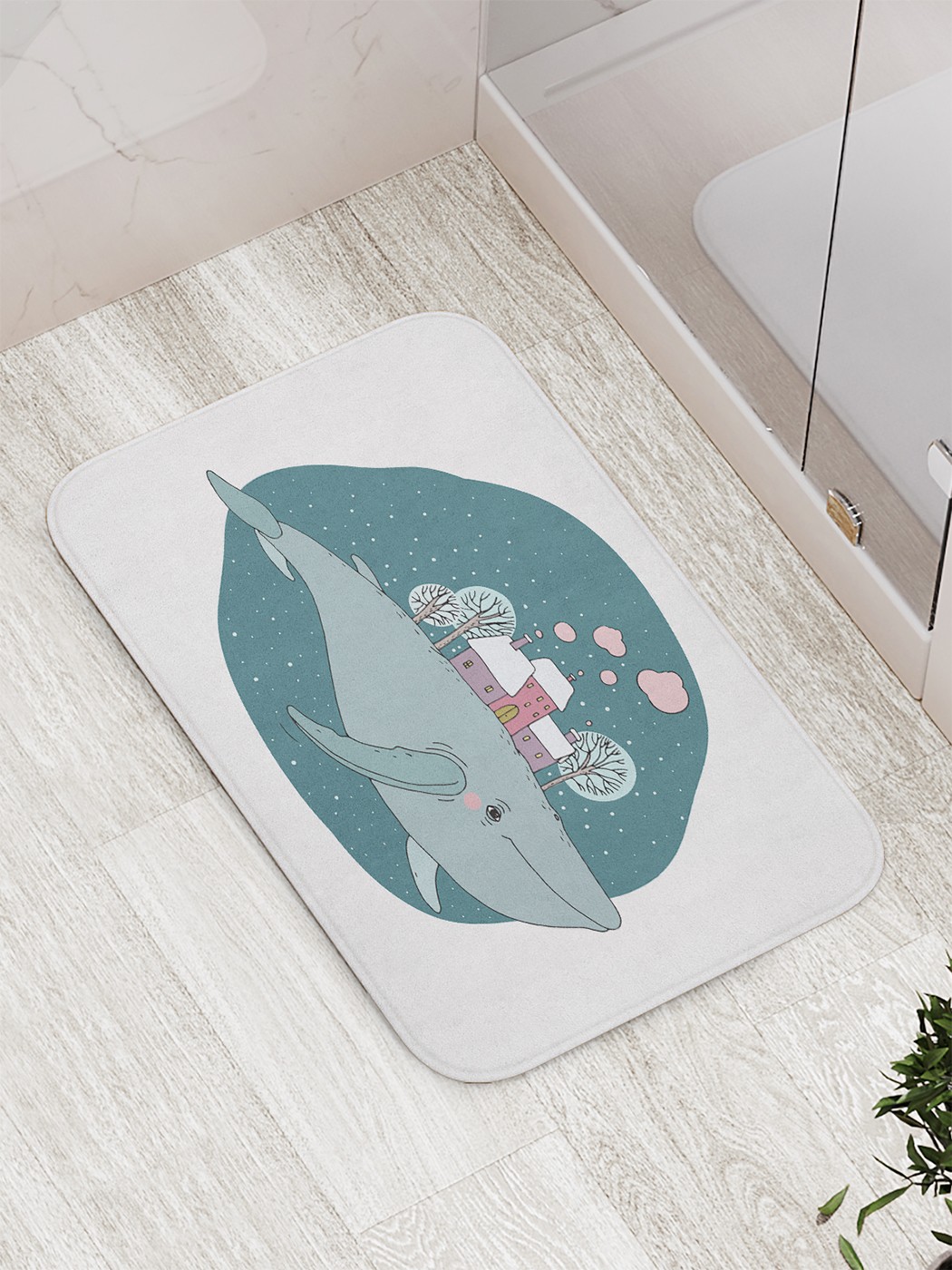 

Коврик противоскользящий для ванной, сауны, бассейна, 77х52 см bath_72681 JoyArty