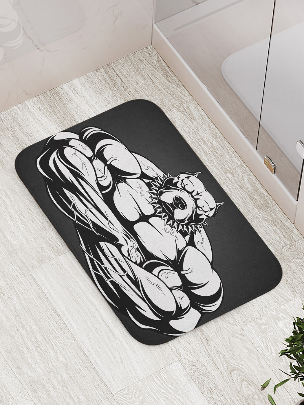 

Коврик противоскользящий для ванной, сауны, бассейна, 77х52 см bath_72559 JoyArty