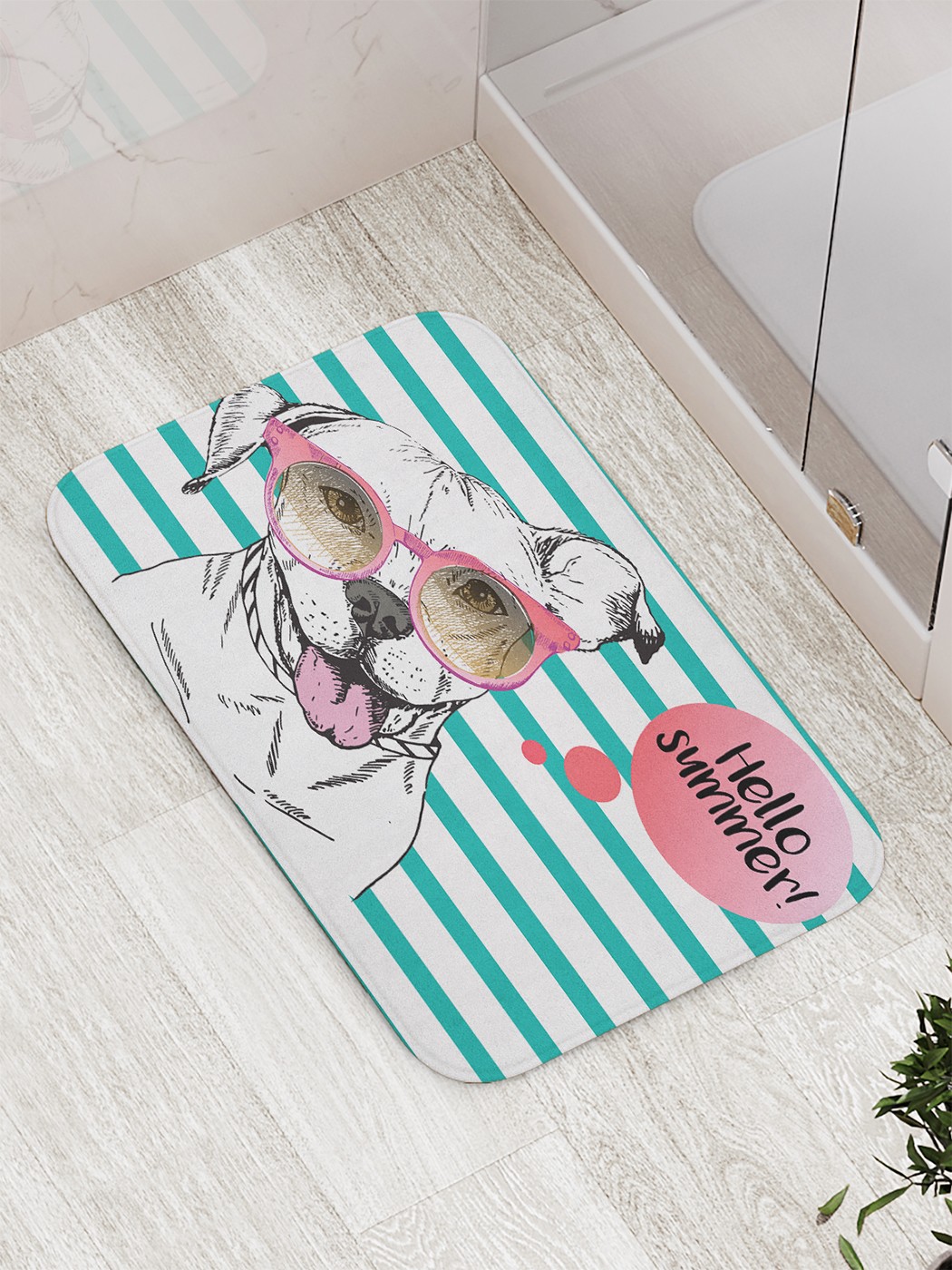 

Коврик противоскользящий для ванной, сауны, бассейна, 77х52 см bath_72554 JoyArty