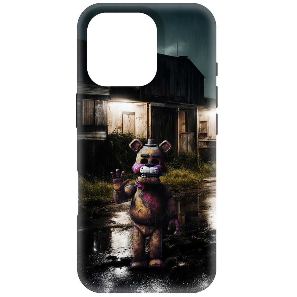 

Чехол-накладка Krutoff Soft Case ФНАФ - Фредди под дождем для iPhone 16 Pro черный
