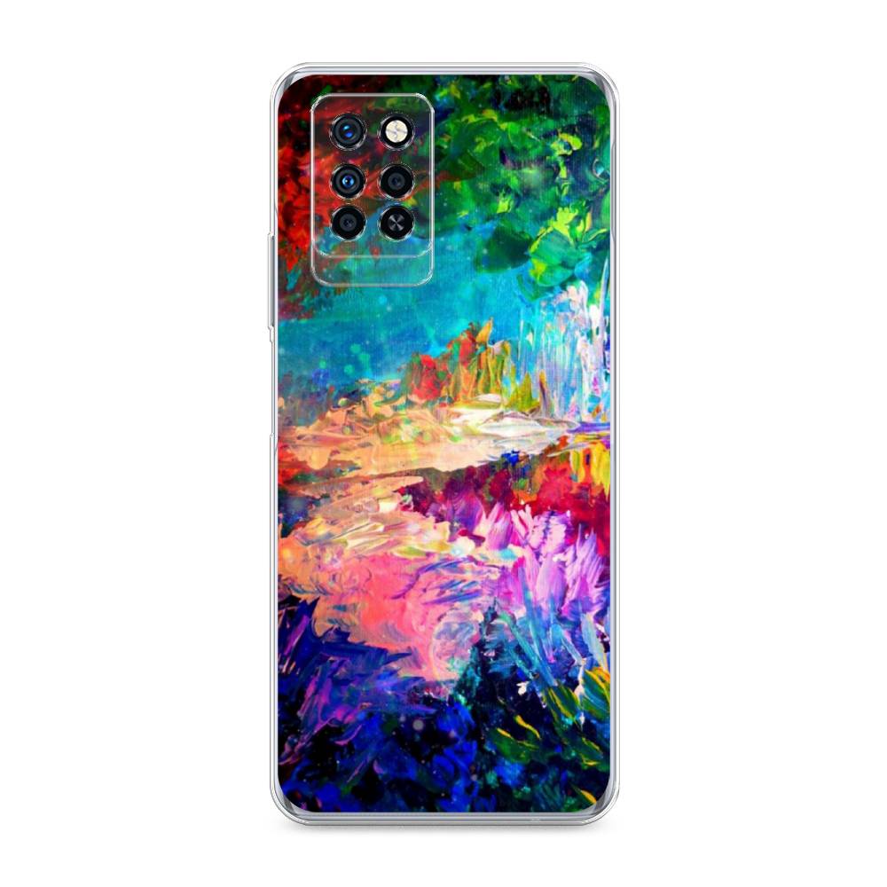 

Чехол для Infinix Note 10 Pro "Лес-гуашь", Синий;розовый;зеленый, 3100150-4