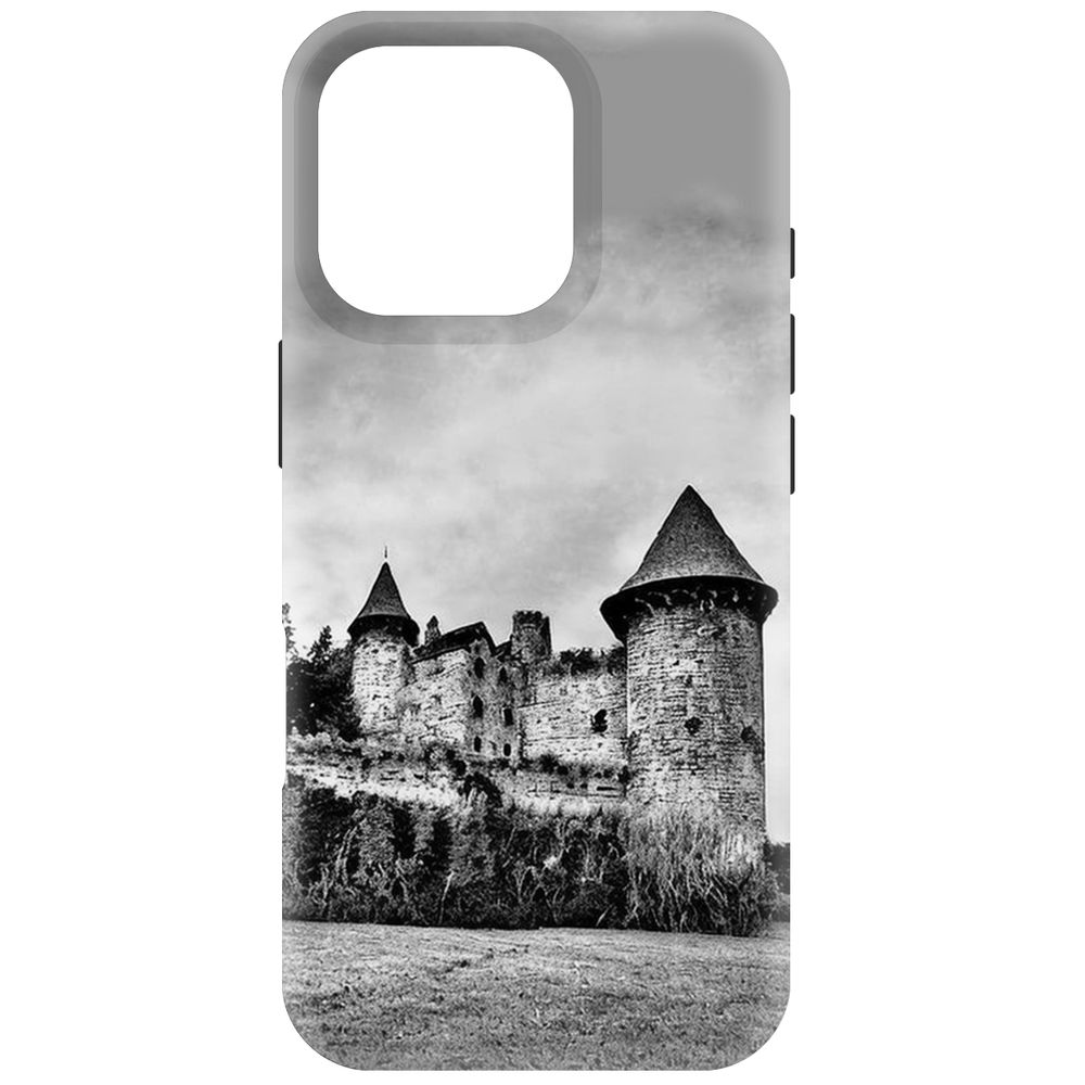 

Чехол-накладка Krutoff Soft Case Старый замок для iPhone 16 Pro черный