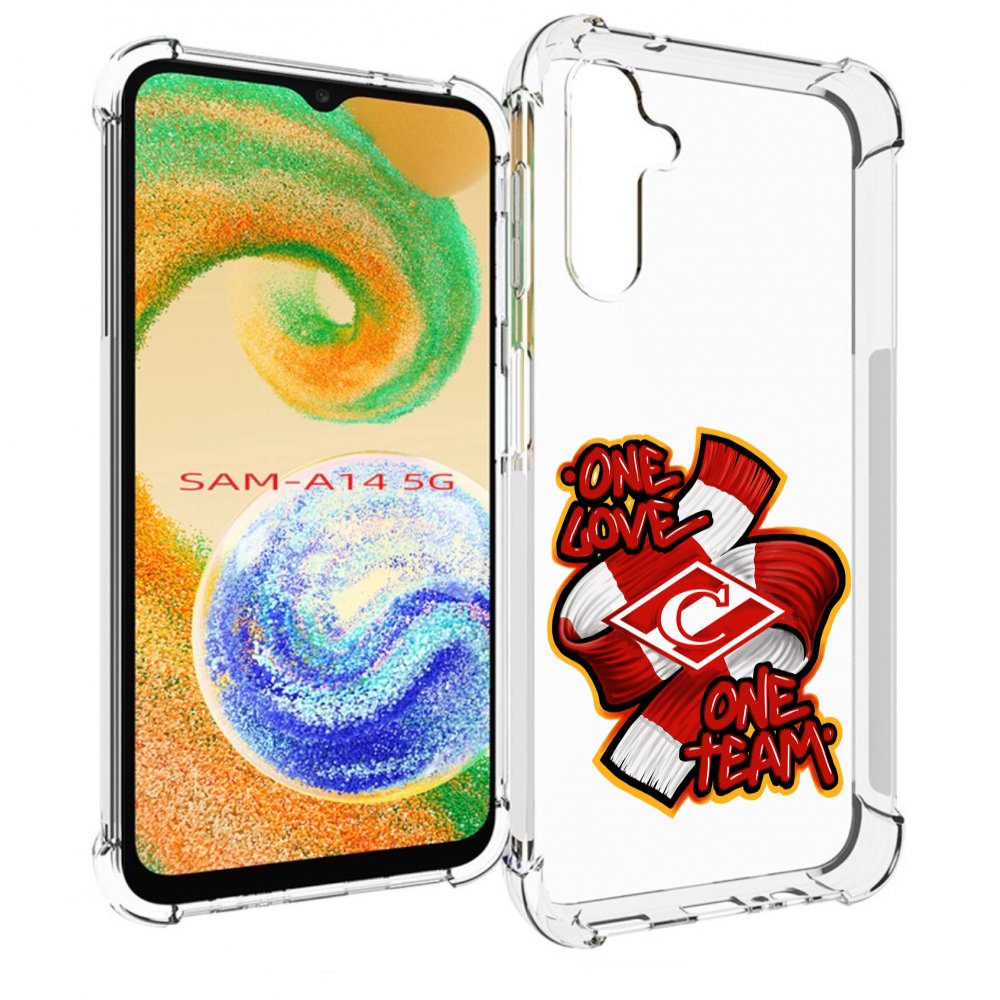 

Чехол MyPads ФК спарак 1 любовь для Samsung Galaxy A14 5G, Прозрачный, Tocco