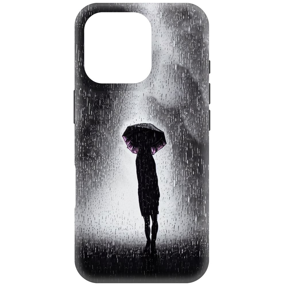 

Чехол-накладка Krutoff Soft Case Ночная крипота для iPhone 16 Pro черный
