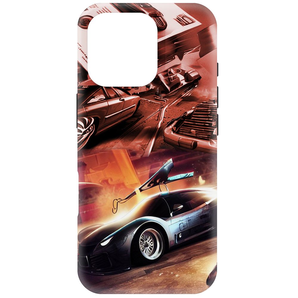 

Чехол-накладка Krutoff Soft Case Автодинамика для iPhone 16 Pro черный