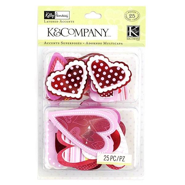 фото Скрапбукинг наклейки для интерьера kco-30-599079 розовые сердца, kelly panacci прочее