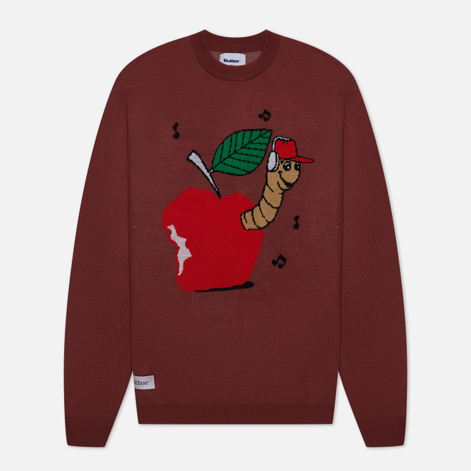 

Джемпер мужской Butter Goods Worm Knit бордовый S, Worm Knit