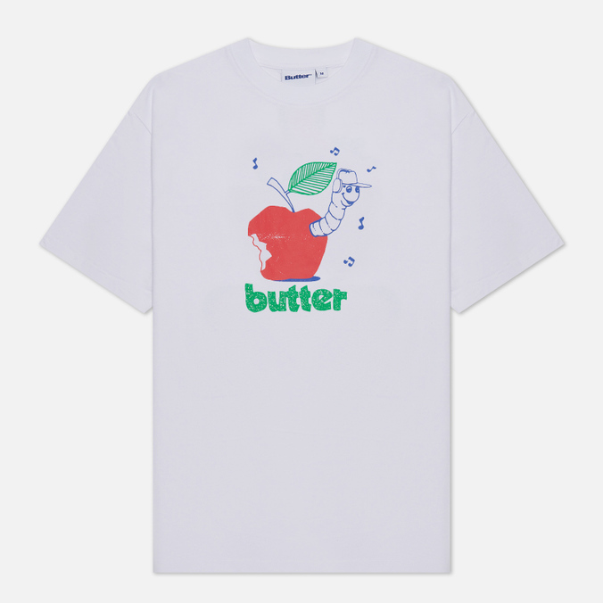 

Футболка мужская Butter Goods Worm белая XL, Worm