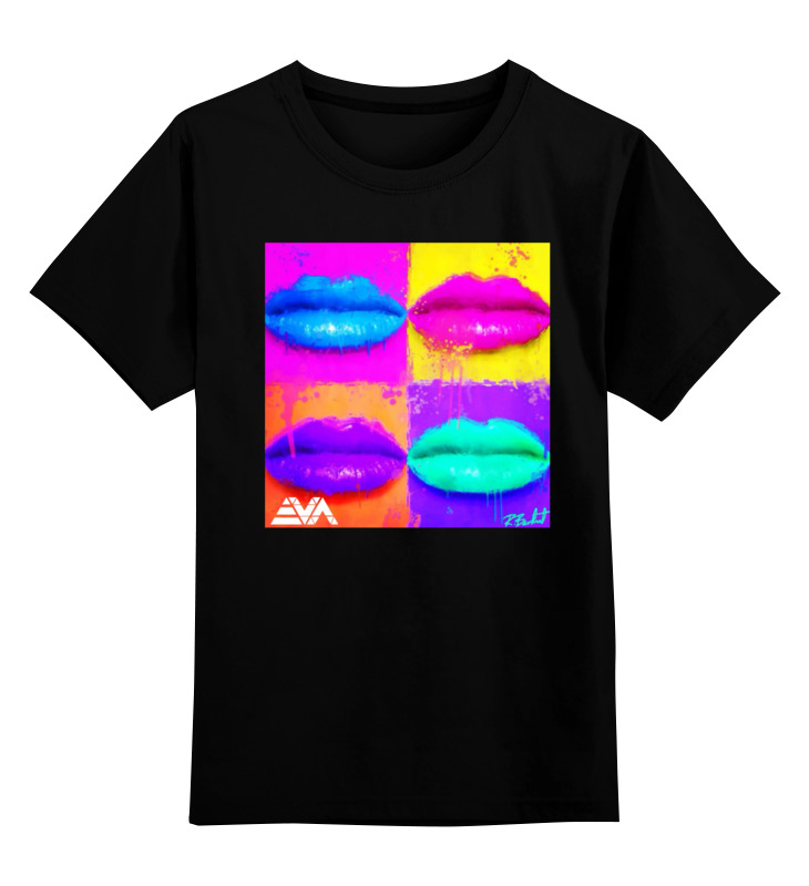 

Детская футболка классическая Printio Pop lips, р. 104, Черный, 0000000719435