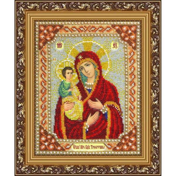 

Вышивка бисером Икона "Богородица Троеручица" ПТ-Б1016, 25x20 см от