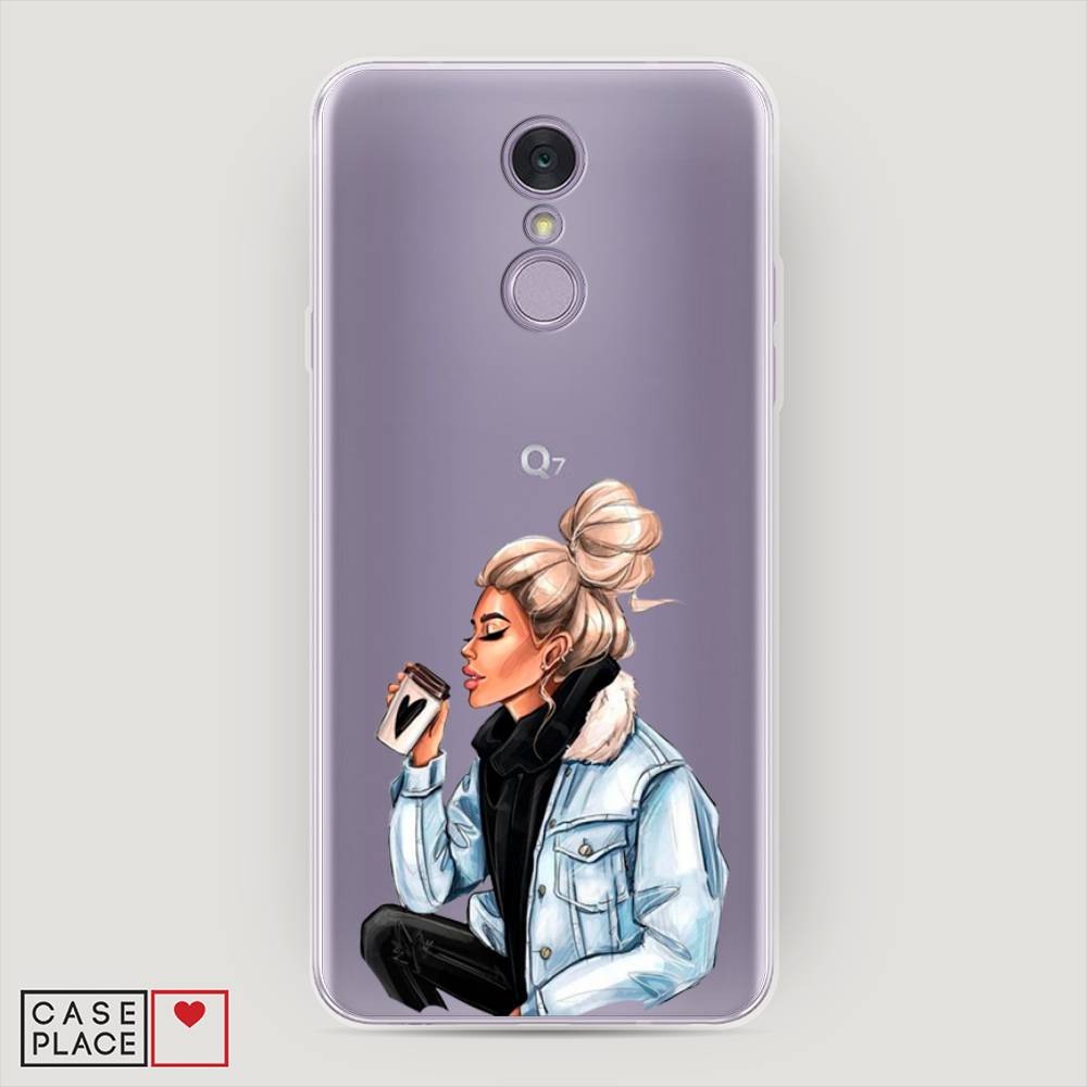 

Чехол Awog на LG Q7 (Plus, Alpha) "Cute girl", Коричневый;бежевый, 83550-7