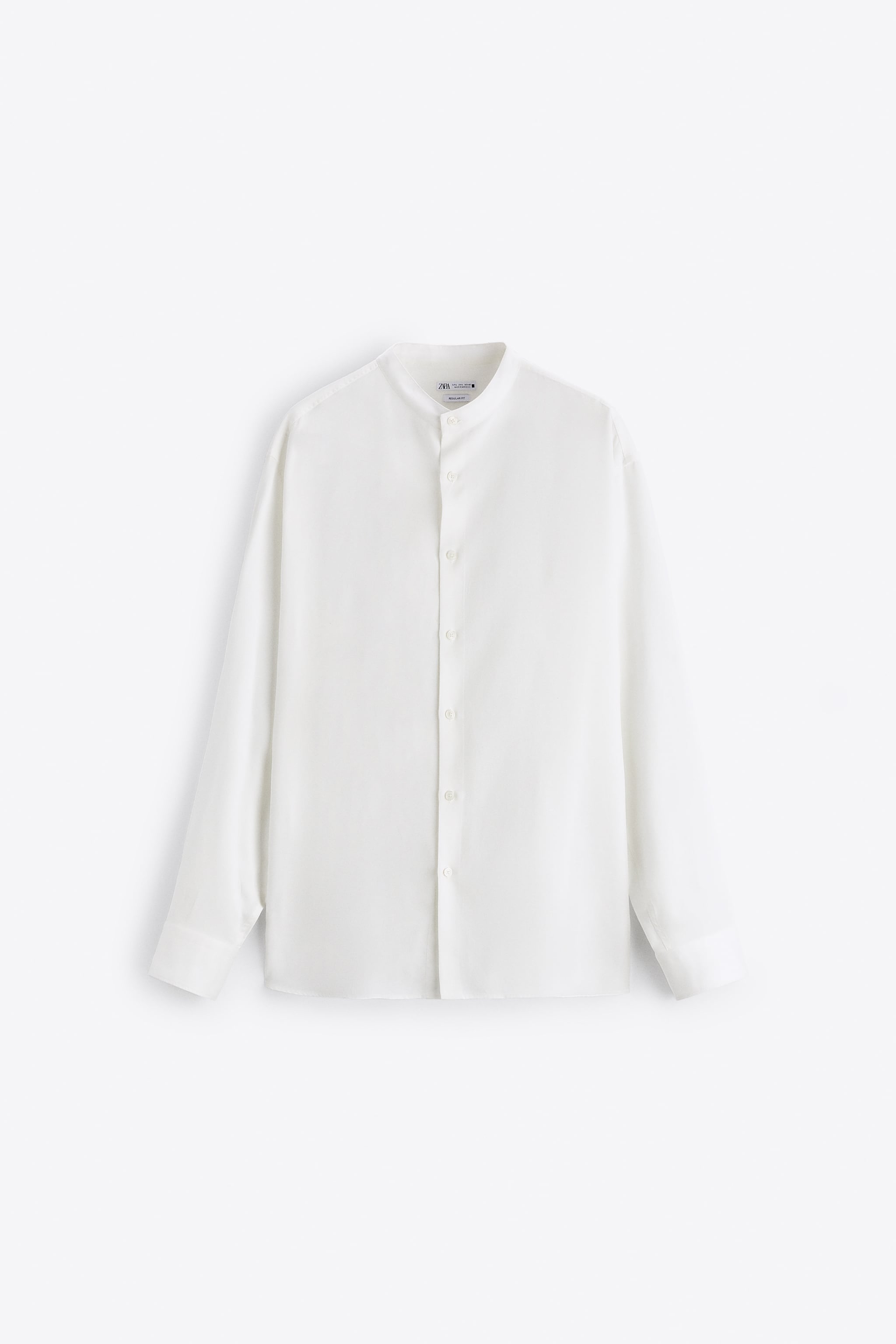 

Рубашка мужская ZARA 04380282 белая M (доставка из-за рубежа), Белый, 04380282