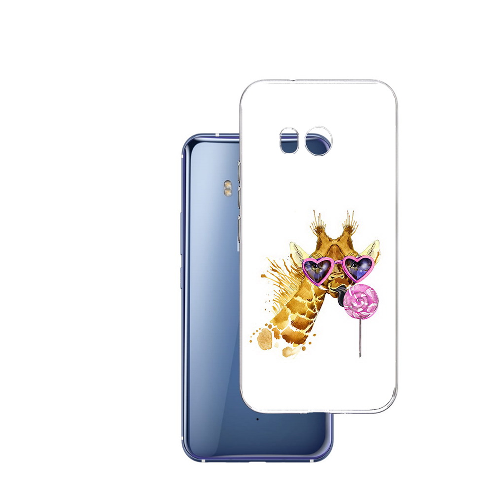 

Чехол MyPads Tocco для HTC U11 акварельный жираф, Прозрачный, Tocco