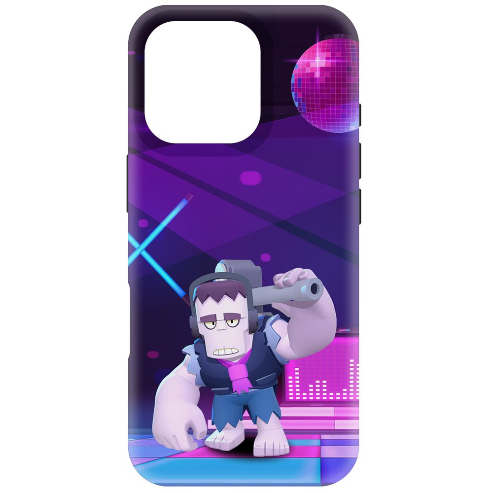 

Чехол-накладка Krutoff Soft Case Brawl Stars - Фрэнк для iPhone 16 Pro черный