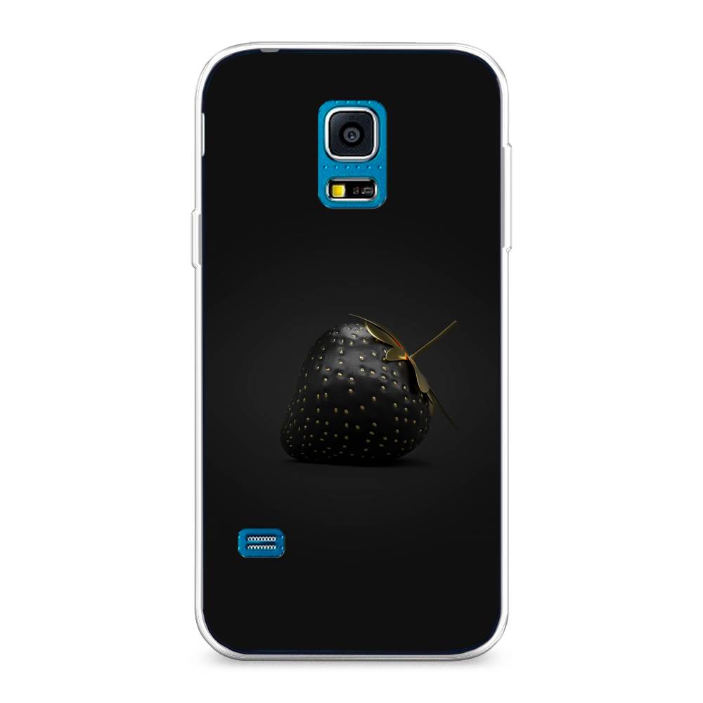 фото Чехол awog "черная клубника" для samsung galaxy s5 mini