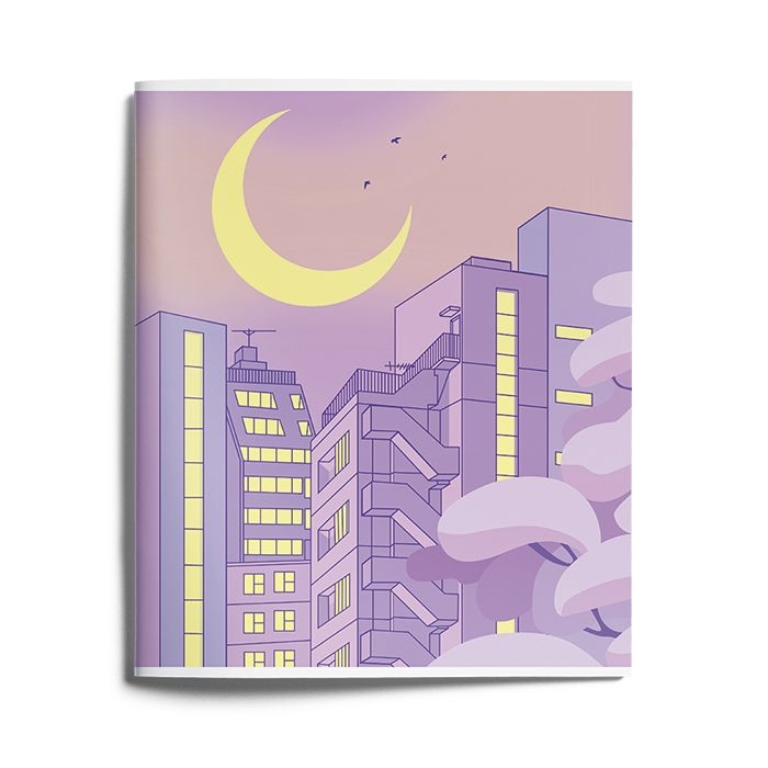 

Тетрадь "Kyoto moonlight", формат А5, 48 листов, клетка LOREX, цвет в ассортименте