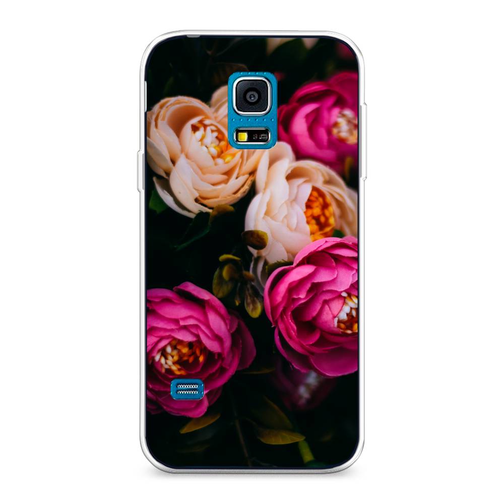 

Чехол Awog "Розовые пионы на черном" для Samsung Galaxy S5 mini, 24250-8