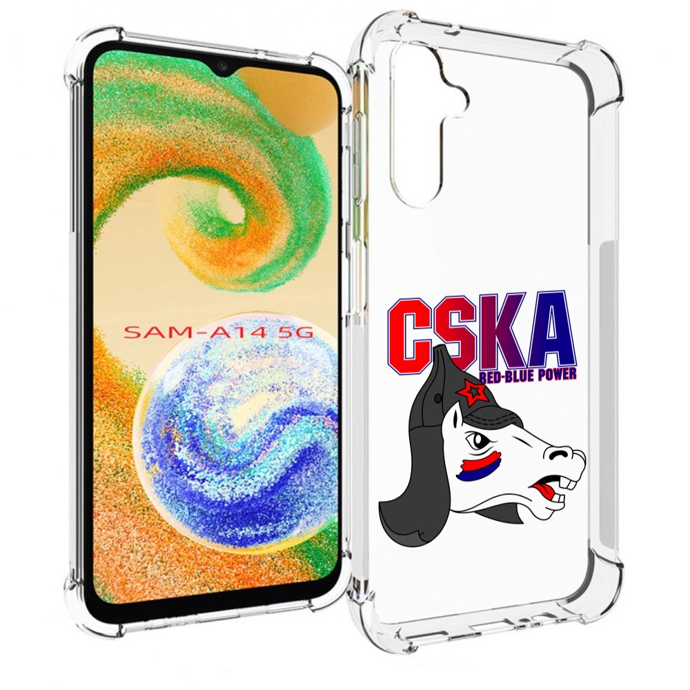 

Чехол MyPads ФК ЦСК лошадка россия для Samsung Galaxy A14 5G, Прозрачный, Tocco