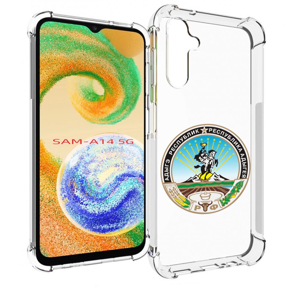 

Чехол MyPads герб-адыгея-маикоп для Samsung Galaxy A14 5G, Прозрачный, Tocco