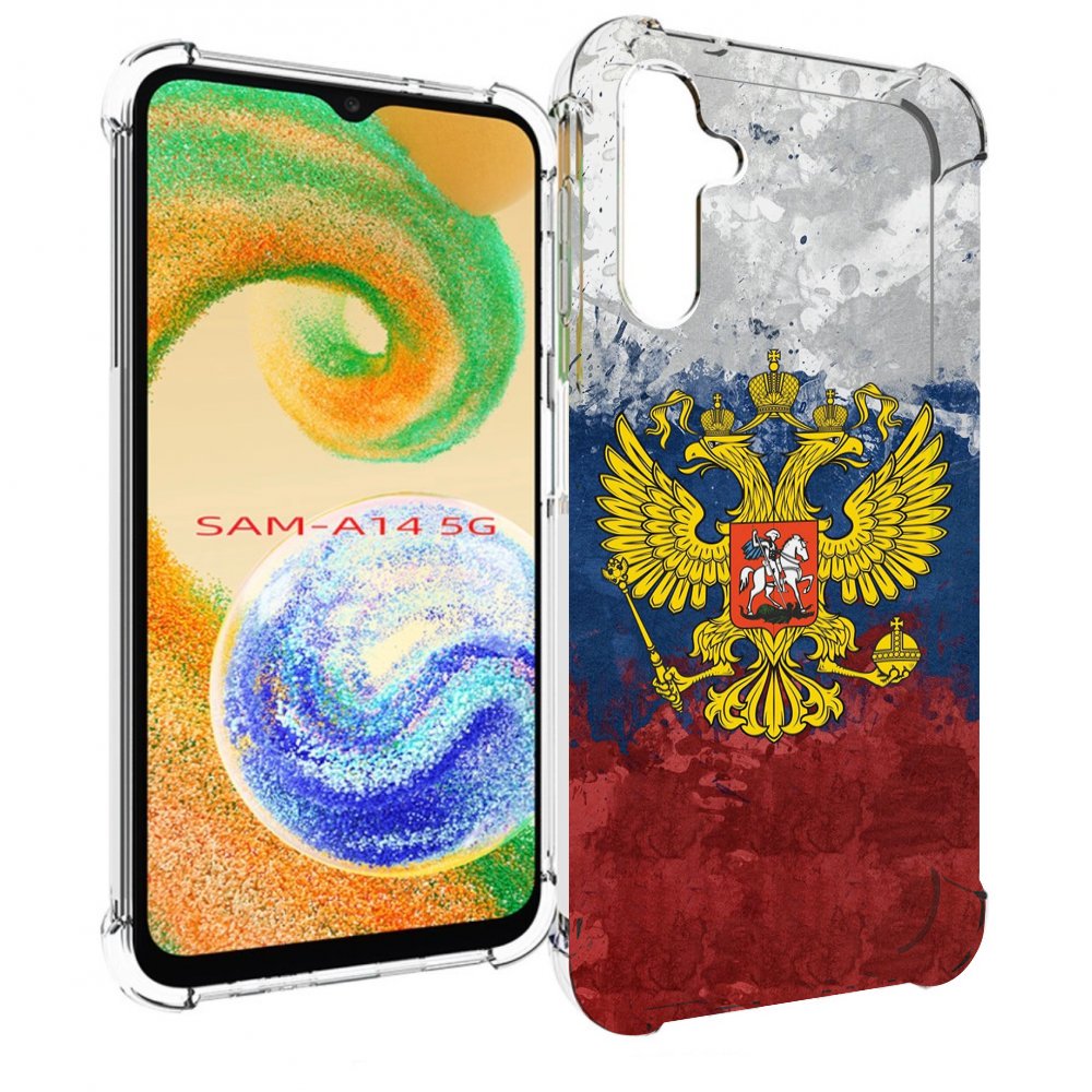 

Чехол MyPads герб-России для Samsung Galaxy A14 5G, Прозрачный, Tocco