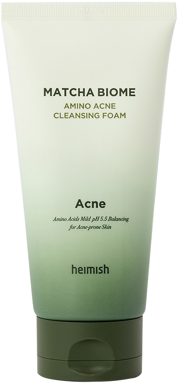 Heimish Успокаивающая пенка для проблемной кожи Matcha Biome Amino Acne Cleansing Foam aravia professional лосьон для подготовки кожи перед депиляцией с экстрактами мяты и березы 300 мл