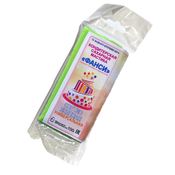 Мастика «Фанси» Светло-зелёная, 100 г