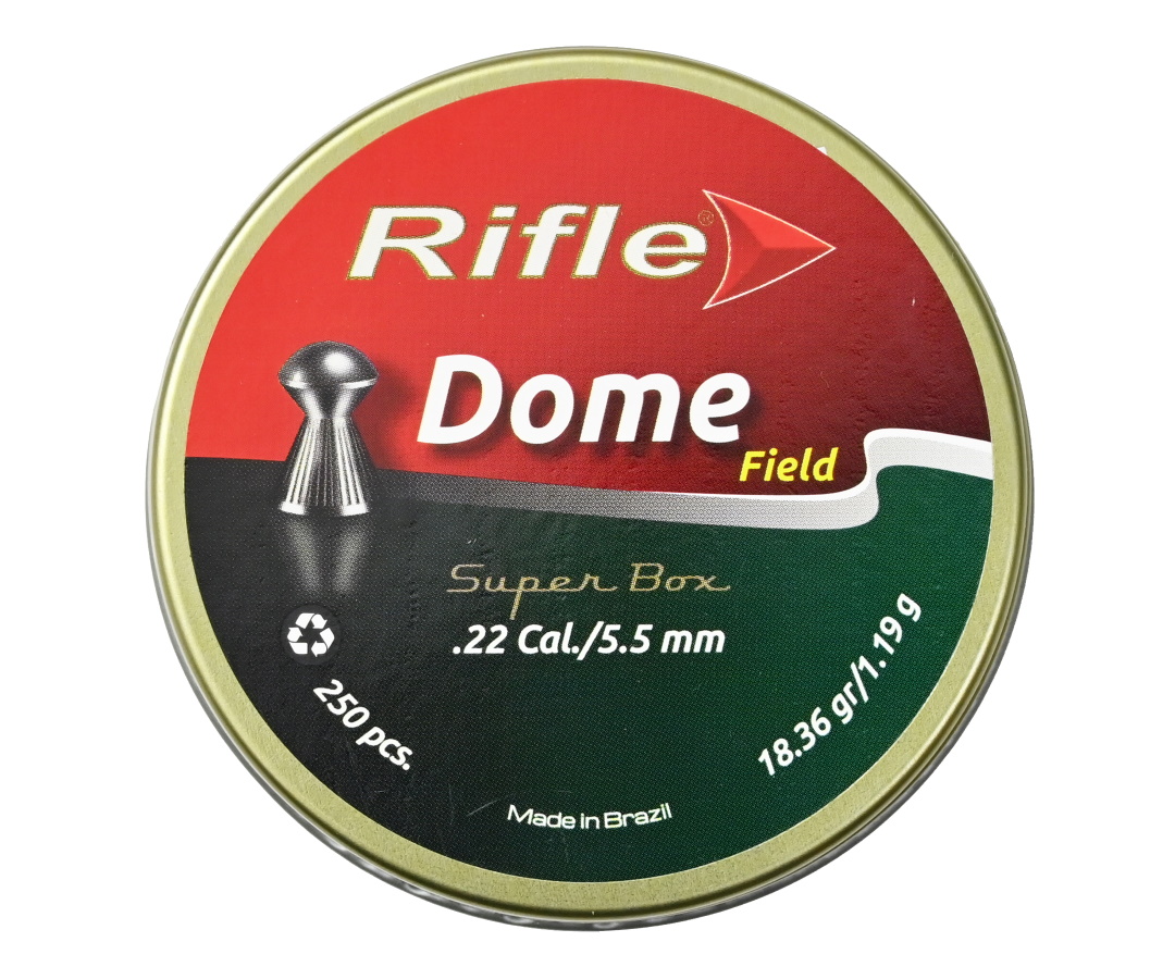 Пуля пневм RIFLE Field Series Dome 55 мм 119 гр 250 шт в банке 7017EX 920₽