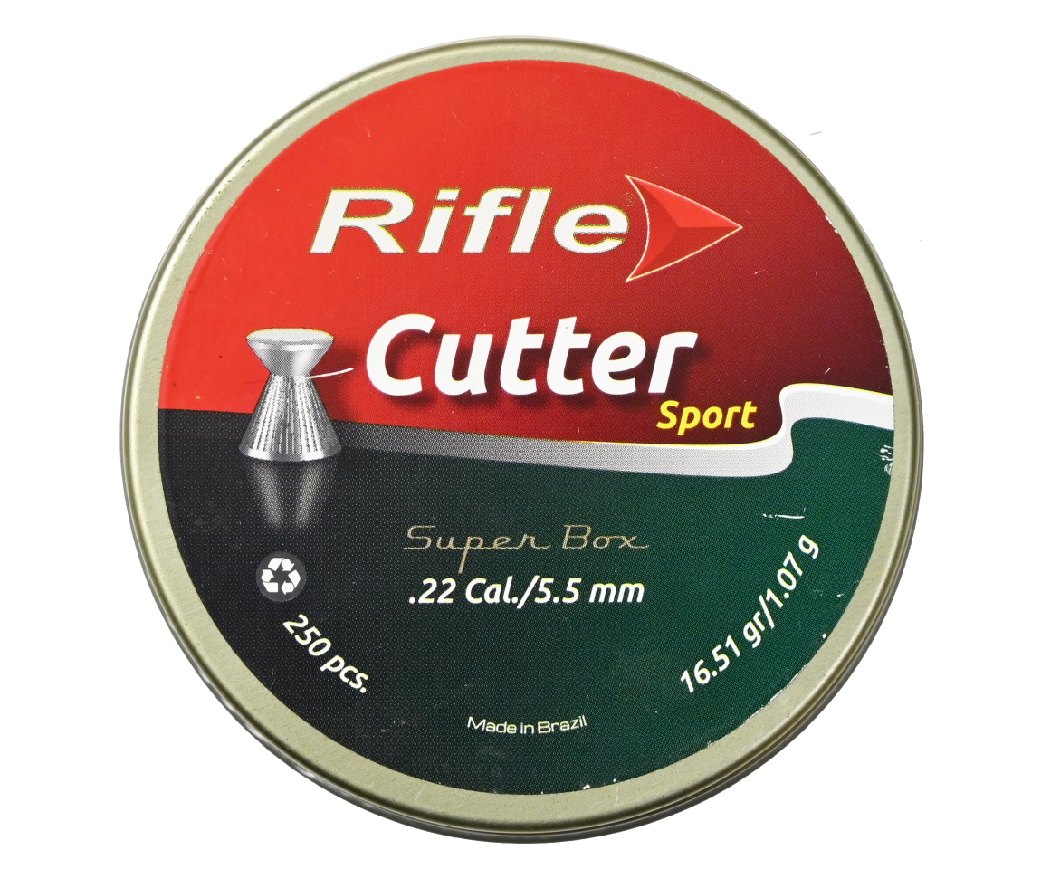 Пуля пневм RIFLE Field Series Cutter 55 мм 107 гр 250 шт в банке 7013EX 874₽