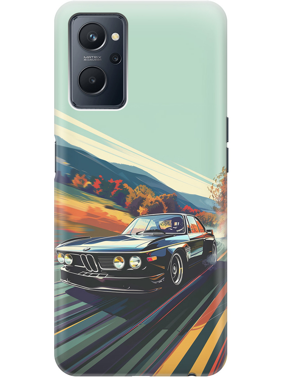 

Силиконовый чехол на Realme 9i с принтом "Гоночный BMW", Прозрачный;оранжевый;черный, 740189485