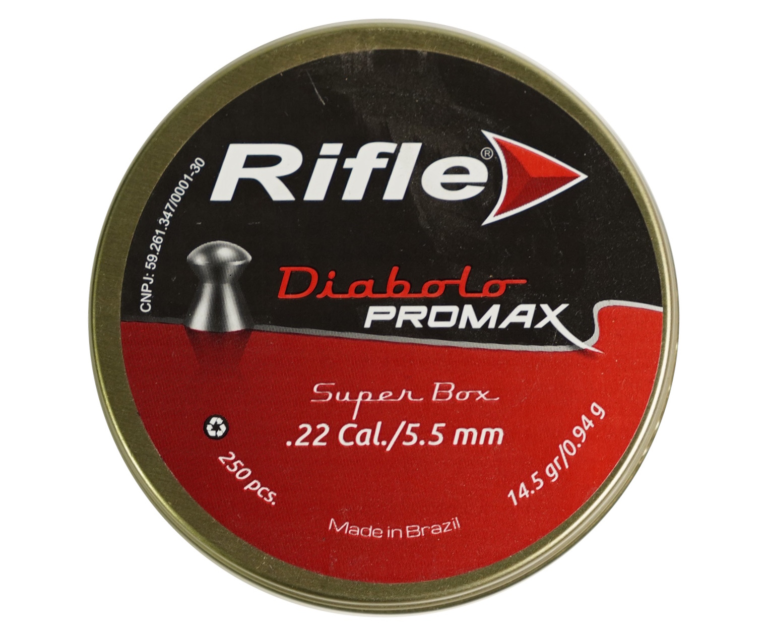 Пуля пневм. RIFLE Diabolo Promax 5,5 мм. 0.94 гр. (250 шт. в банке)