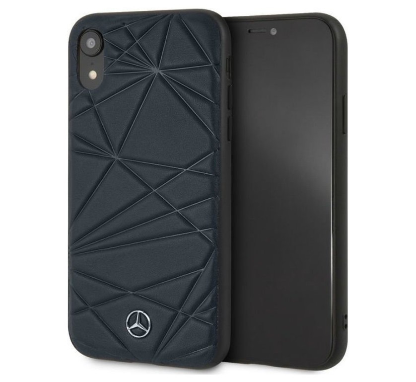 фото Чехол cg mobile mercedes twister leather iphone xr синий