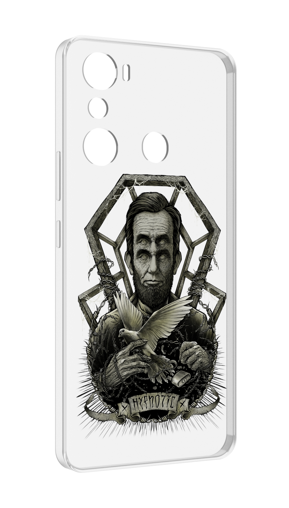 

Чехол MyPads франклин абстракция для Infinix Hot 20i, Прозрачный, Tocco