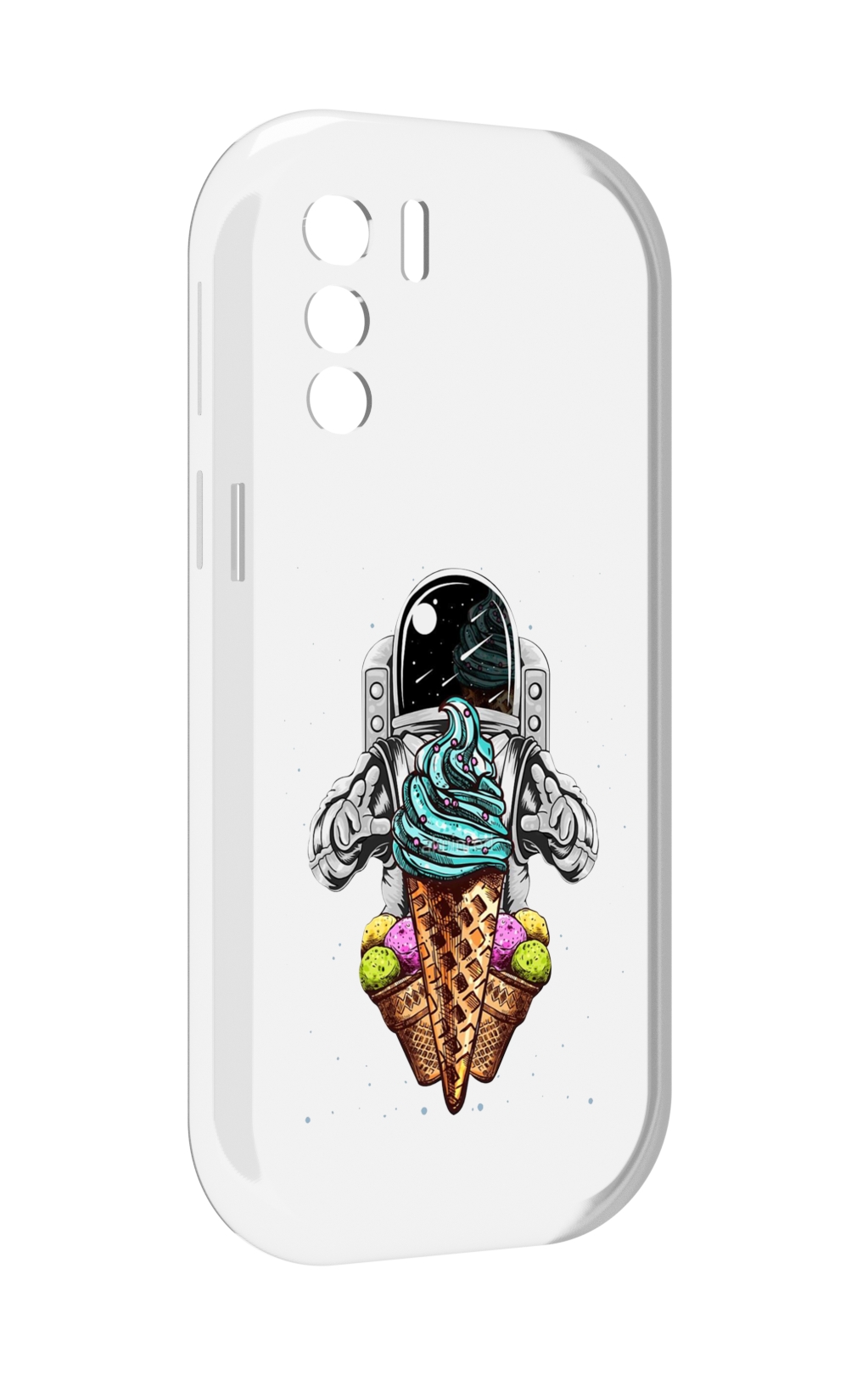 

Чехол MyPads астронавт-любит-мороженное для UleFone Note 13P, Прозрачный, Tocco