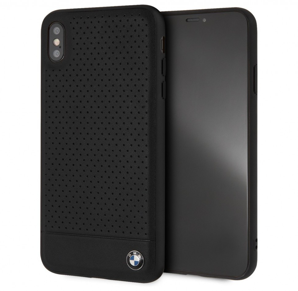 фото Чехол cg mobile bmw signature perforated leather iphone xs max черный