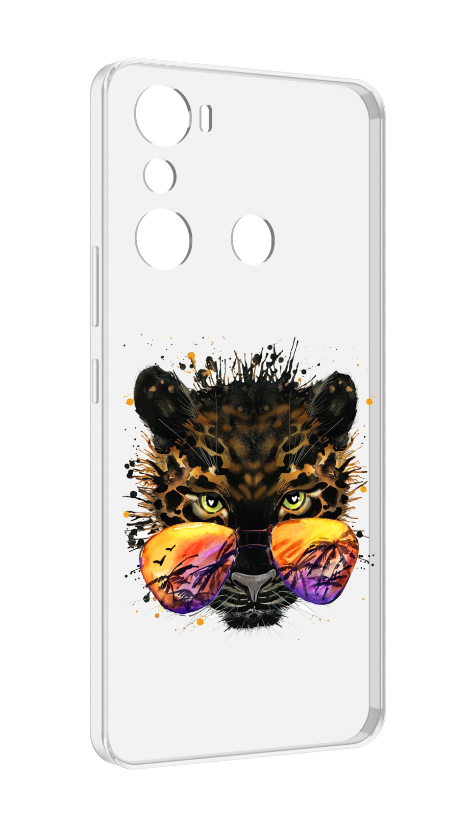 

Чехол MyPads тропический леопард для Infinix Hot 20i, Прозрачный, Tocco