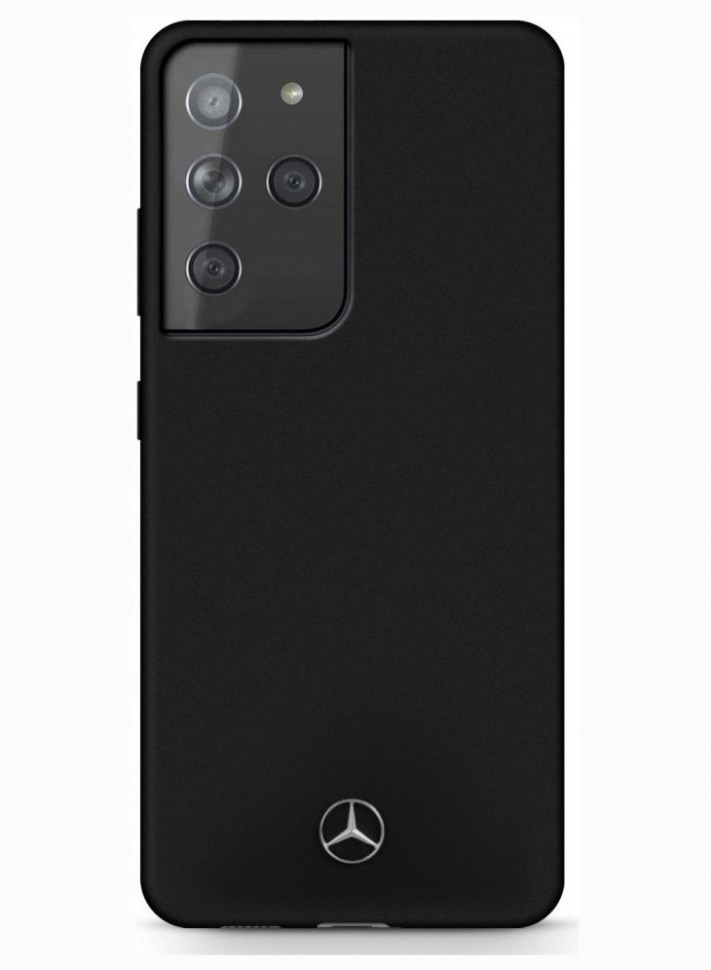 фото Чехол cg mobile mercedes liquid silicone galaxy s21 ultra черный