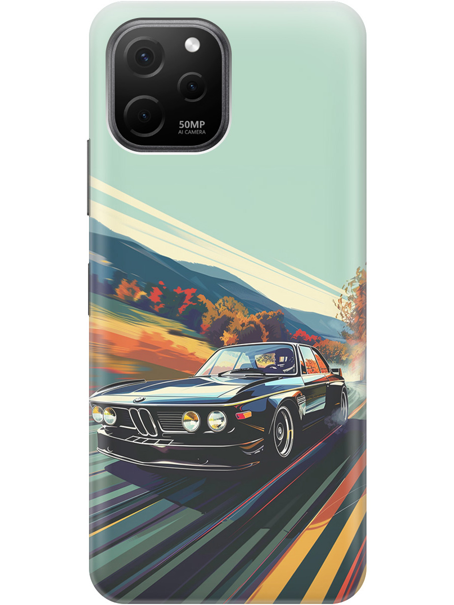

Силиконовый чехол на Huawei nova Y61 с принтом "Гоночный BMW", Прозрачный;оранжевый;черный, 762098585