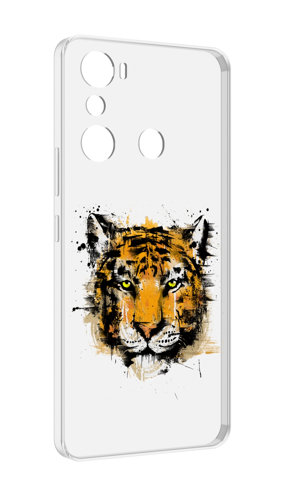 

Чехол MyPads тигруля для Infinix Hot 20i, Прозрачный, Tocco