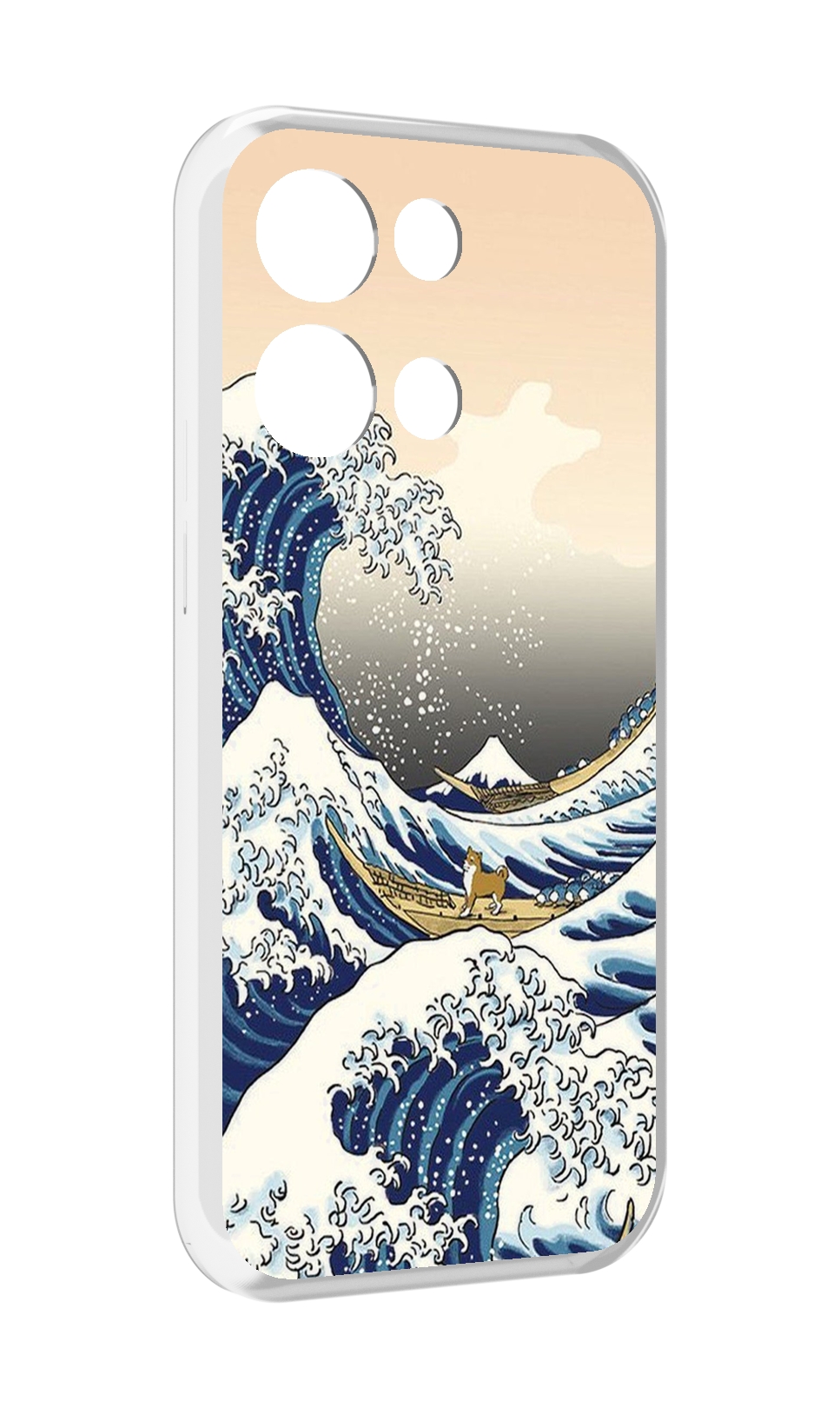 

Чехол MyPads собаки-на-плоту для OPPO Reno8 Pro, Прозрачный, Tocco