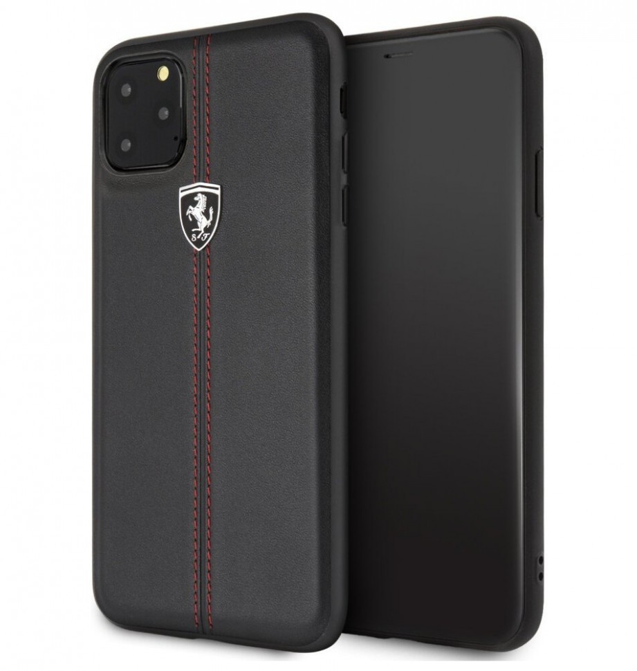 фото Чехол cg mobile ferrari heritage w leather iphone 11 pro max черный