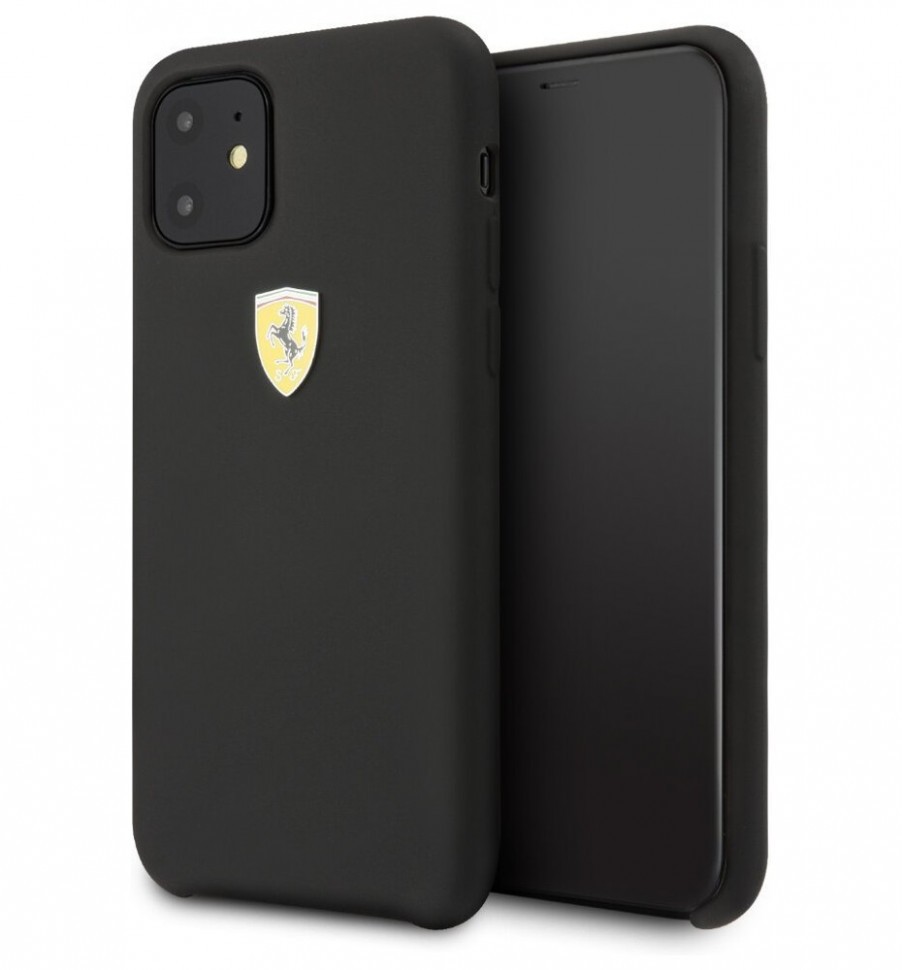 фото Чехол cg mobile ferrari on-track sf silicone iphone 11 черный