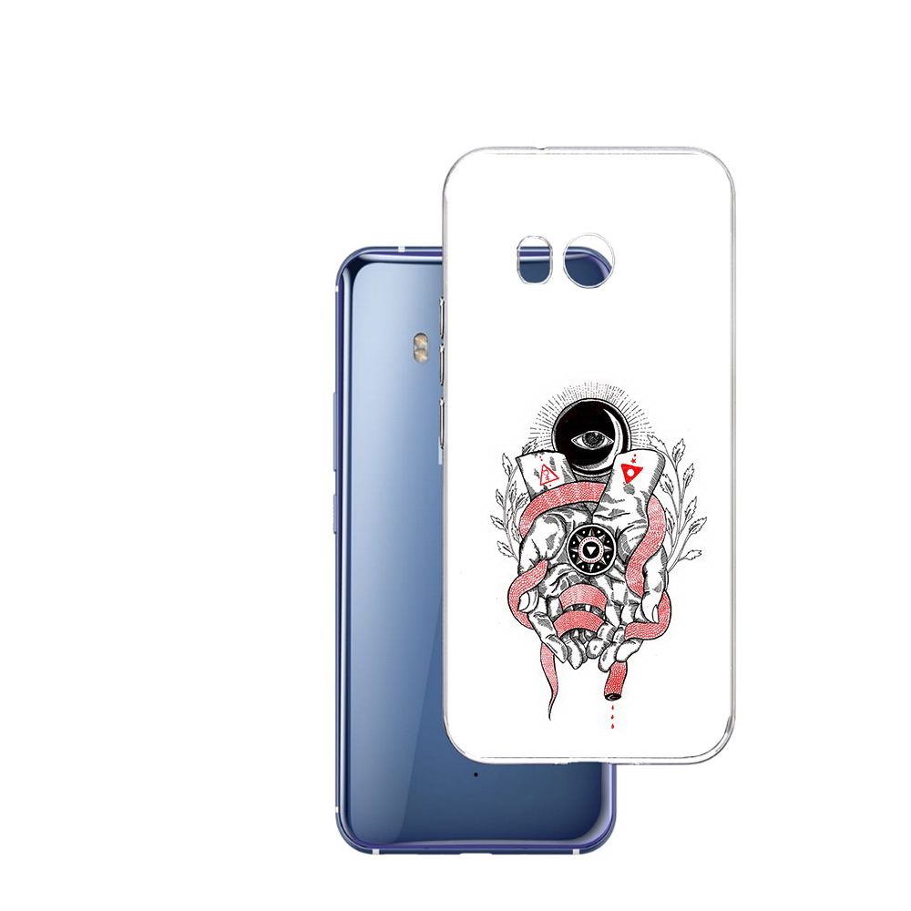 

Чехол MyPads Tocco для HTC U11 абстрация связанные руки, Прозрачный, Tocco