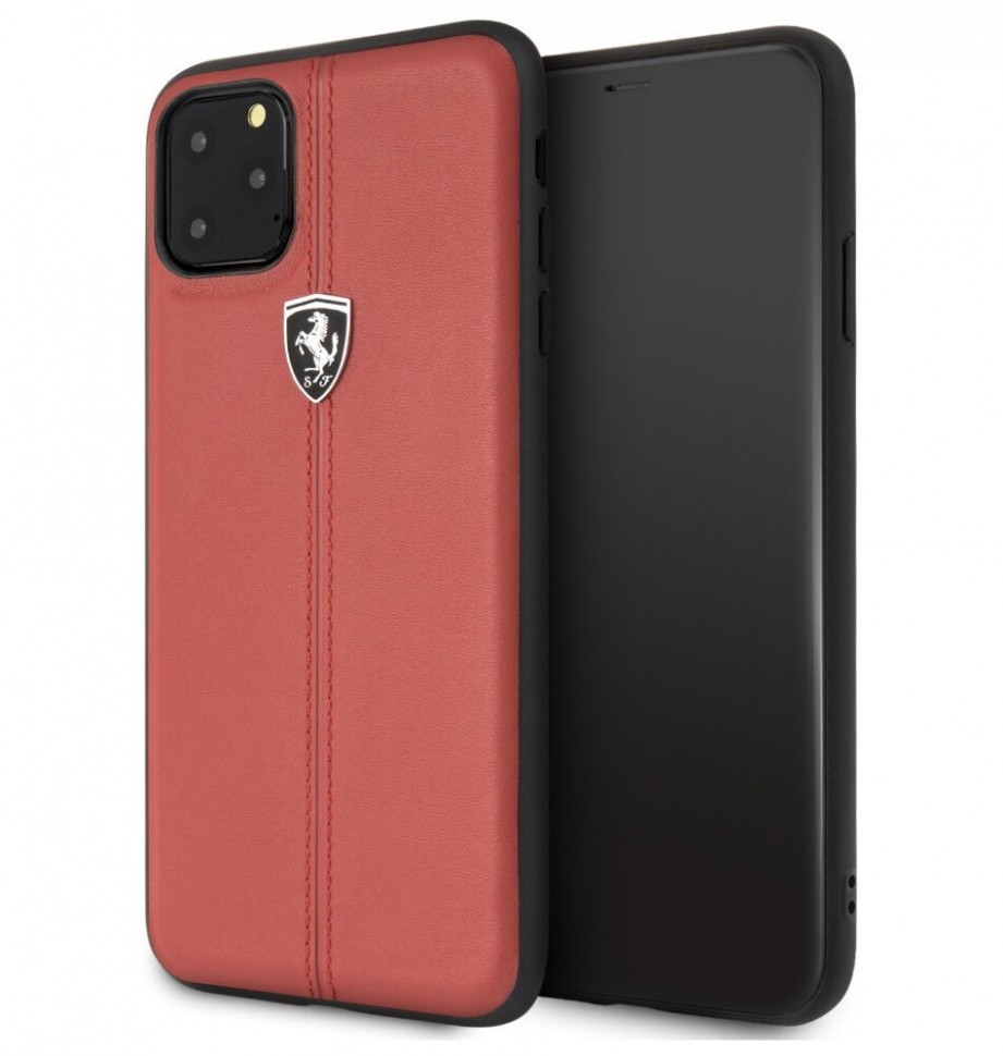 фото Чехол cg mobile ferrari heritage w leather iphone 11 pro max красный