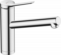 

Кухонный смеситель однорычажный Hansgrohe Zesis M33 160 для установки перед окном, 1jet, Серебристый