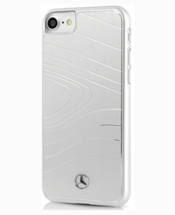 фото Чехол cg mobile mercedes organic iii brushed aluminium iphone 7/8/se 2020 серебристый