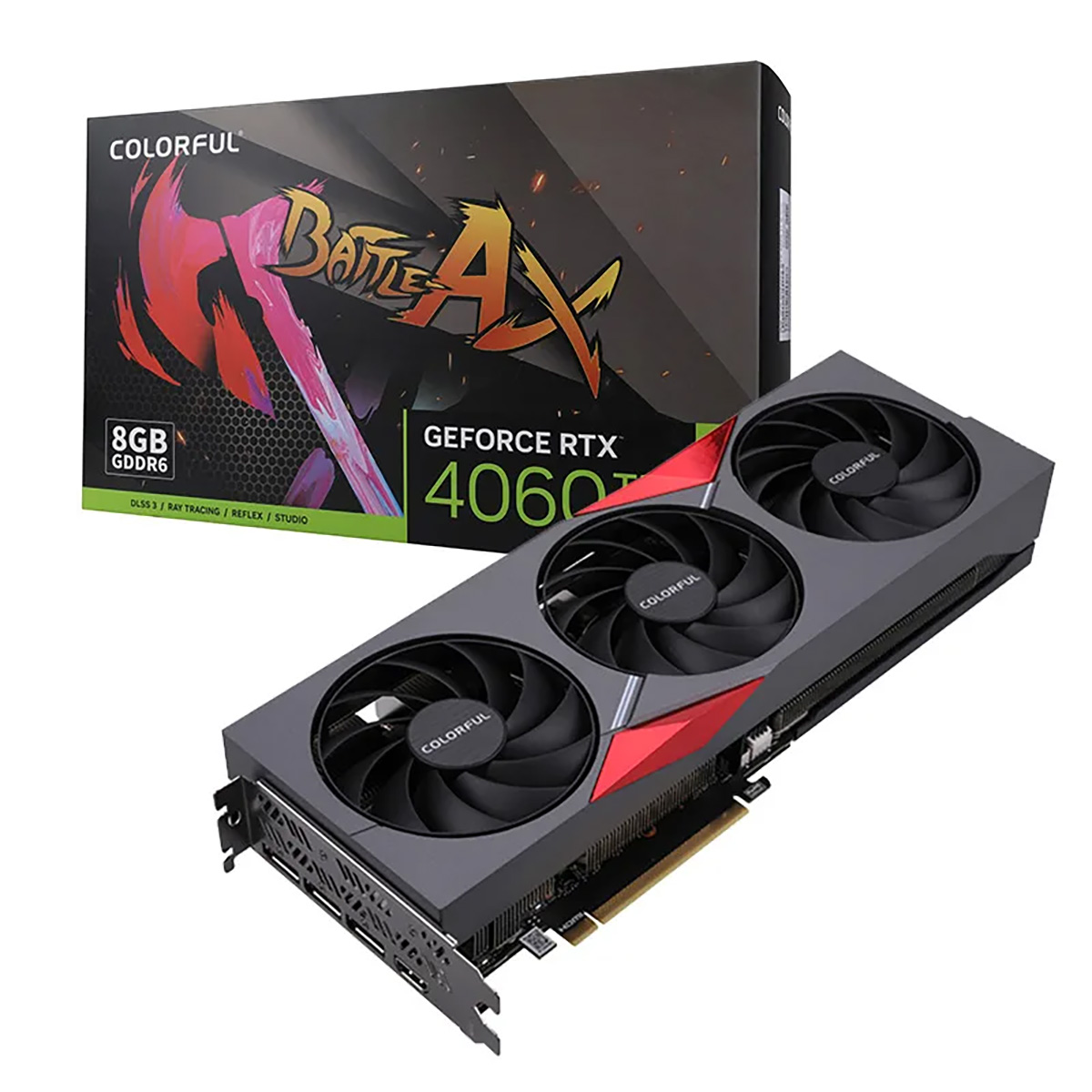 

Видеокарта Colorful NVIDIA GeForce RTX 4060 Ti NB EX, GeForce RTX 4060 Ti NB EX