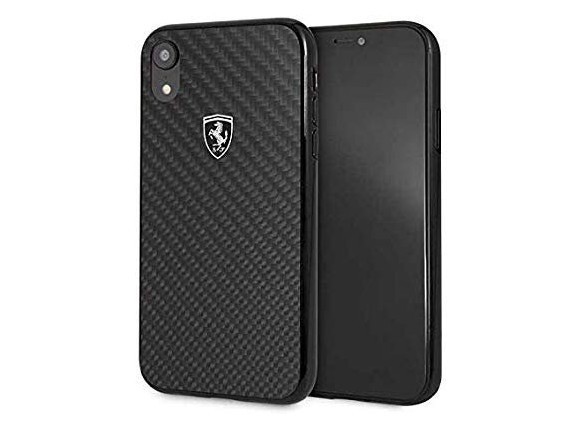 фото Чехол cg mobile ferrari heritage real carbon iphone xr черный