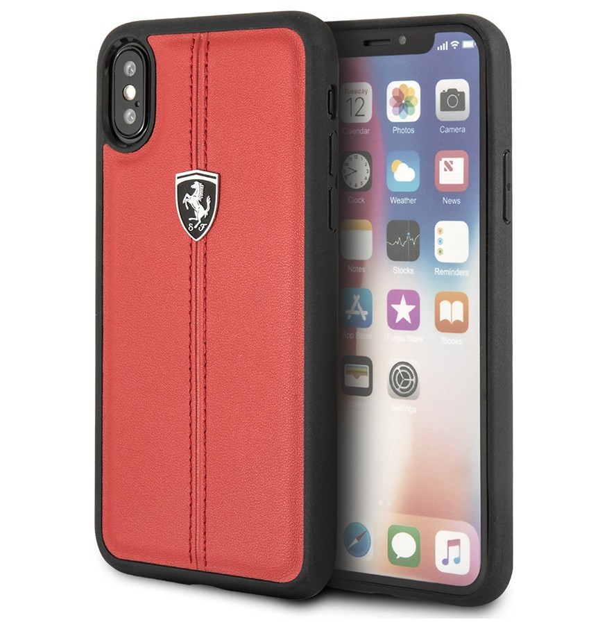 фото Чехол cg mobile ferrari heritage w leather iphone x/xs красный