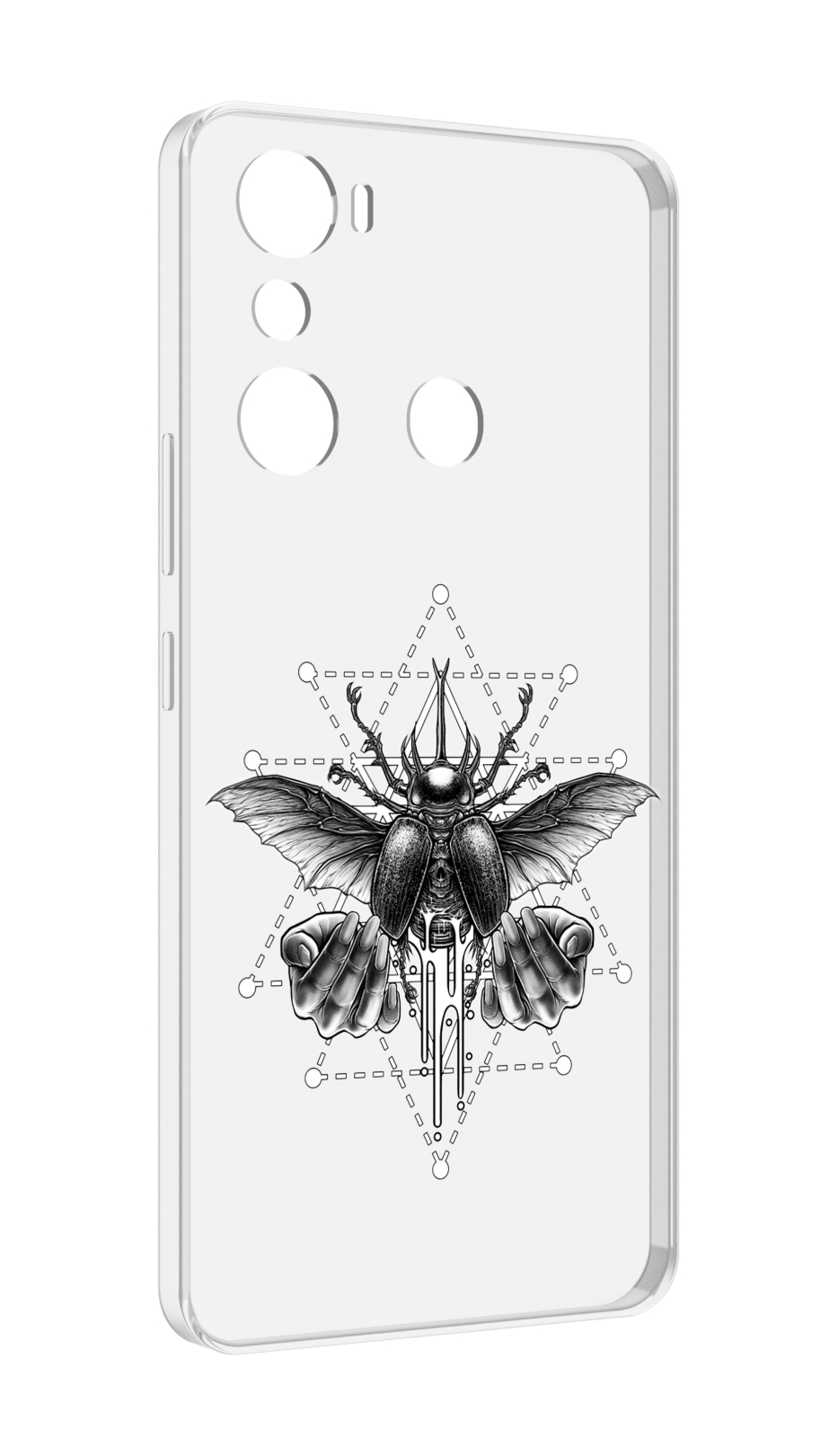 

Чехол MyPads скарабей для Infinix Hot 20i, Прозрачный, Tocco