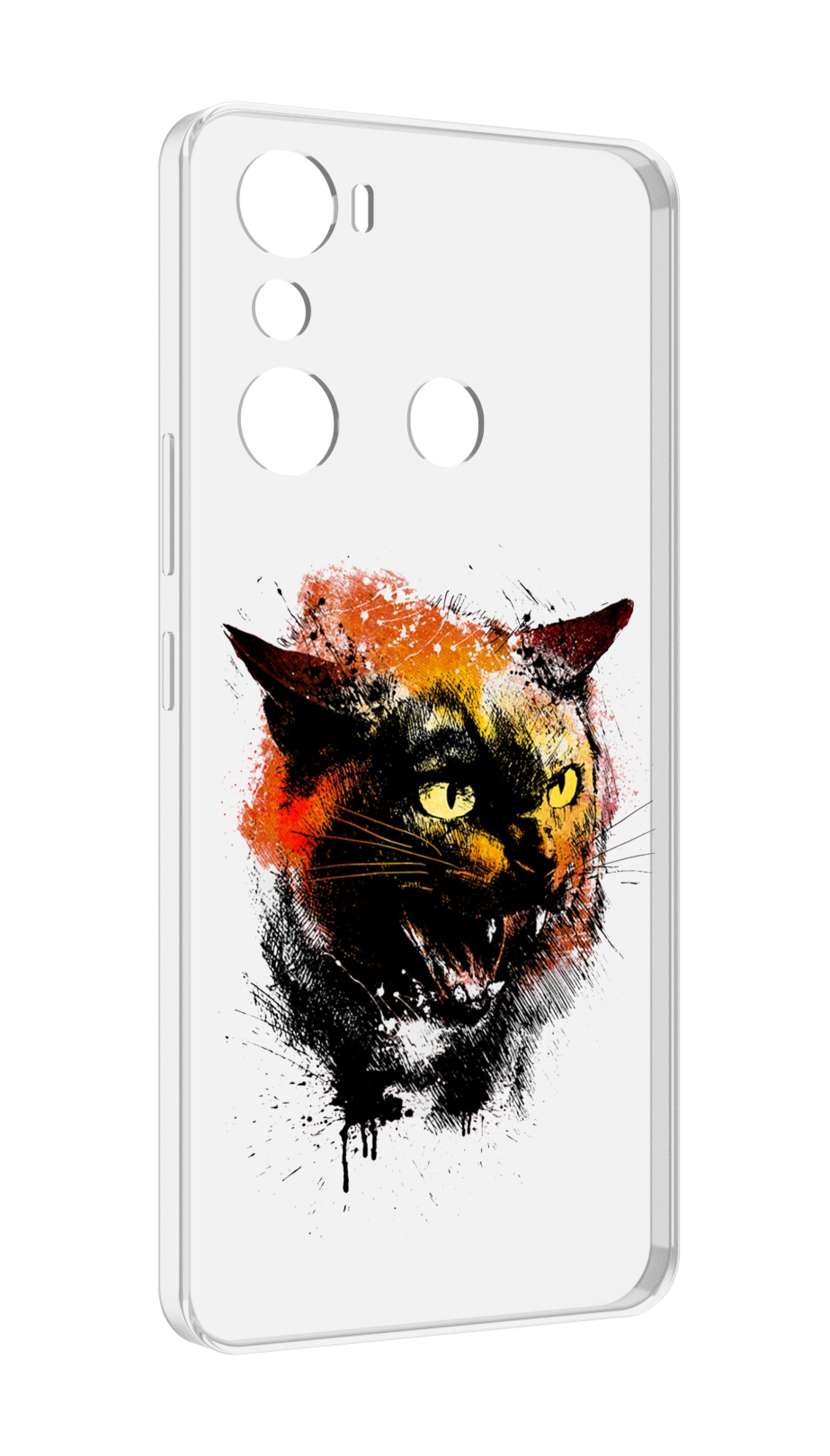 

Чехол MyPads сиамский кот для Infinix Hot 20i, Прозрачный, Tocco